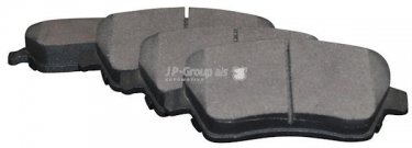 Купить 4363601910 JP Group Тормозные колодки передние Микра (1.0, 1.2, 1.4, 1.5, 1.6) без датчика износа