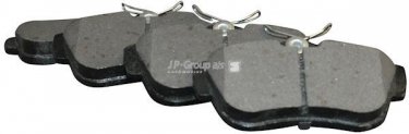 Купить 4163700810 JP Group Тормозные колодки задние Джампи (1.6, 2.0) без датчика износа