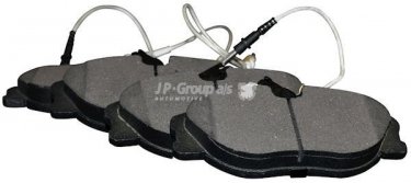 Купить 4163603310 JP Group Тормозные колодки передние Jumpy (1.6, 1.9, 2.0) с датчиком износа