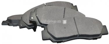 Купить 4463600510 JP Group Тормозные колодки передние Хонда СРВ (2.0 16V, 2.0 16V 4WD) с звуковым предупреждением износа