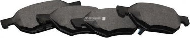 Купить 3463600910 JP Group Тормозные колодки передние Аккорд (2.0, 2.2 i-CTDi, 2.4) с звуковым предупреждением износа