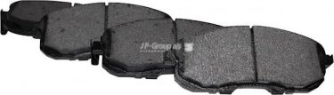 Купить 4063601210 JP Group Тормозные колодки передние Сузуки СХ4 (1.5, 1.6) с звуковым предупреждением износа