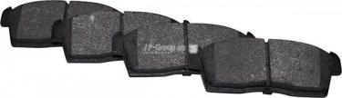 Купить 4763601310 JP Group Тормозные колодки передние Игнис (1.3, 1.3 4WD, 1.5 Sport) с звуковым предупреждением износа