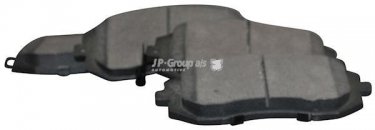 Купить 4663600510 JP Group Тормозные колодки передние Outback (2, 3) (2.0, 2.5, 3.0) с звуковым предупреждением износа