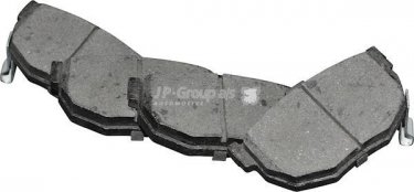 Купить 4063700110 JP Group Тормозные колодки задние Элантра (1.6, 1.8, 2.0) с звуковым предупреждением износа