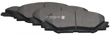 Купити 4863601410 JP Group Гальмівні колодки передні Auris (2.0 D-4D, 2.2 D) без датчика зносу