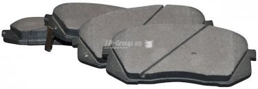Купить 3663600710 JP Group Тормозные колодки передние Sportage (2.0, 2.7) с звуковым предупреждением износа