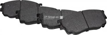 Купить 3863600510 JP Group Тормозные колодки передние Mazda 626 (1.8, 2.0) с звуковым предупреждением износа
