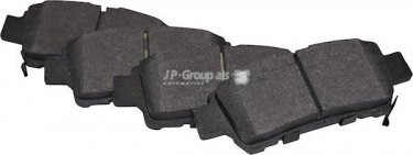 Купити 4863700510 JP Group Гальмівні колодки задні Avensis (2.0 D-4D, 2.0 VVT-i) с звуковым предупреждением износа