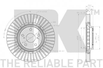 Тормозной диск 2045176 NK фото 3