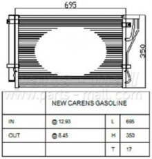 Купить PXNCB-075 Parts-Mall Радиатор кондиционера