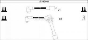 Купить J5383001 Nipparts Провода зажигания Mazda 323 (BF, BG, BJ) (1.6, 1.8)