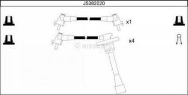 Купить J5382020 Nipparts Провода зажигания Celica