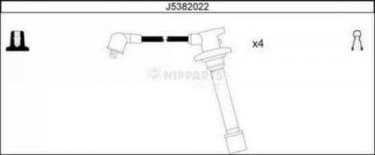 Купить J5382022 Nipparts Провода зажигания Corolla 1.6