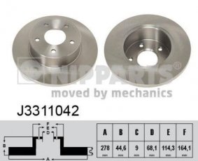 Купить J3311042 Nipparts Тормозные диски Maxima (A32, A33) (2.0, 2.5, 3.0)