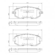 Купить J3607015 Nipparts Тормозные колодки передние Легаси (2.0, 2.5, 3.0) 