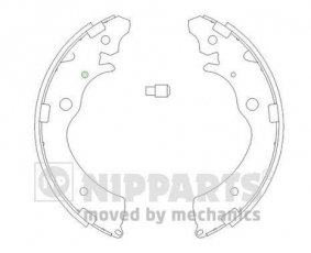 Купить J3504020 Nipparts Тормозные колодки задние CR-V (2.0, 2.0 16V, 2.0 16V 4WD) 