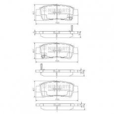 Купити J3612019 Nipparts Гальмівні колодки задні Avensis (2.0, 2.4) 