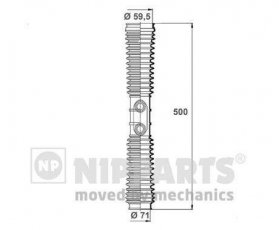 Купити N2844022 Nipparts Пильник рульової рейки CR-V (2.0, 2.2, 2.4)