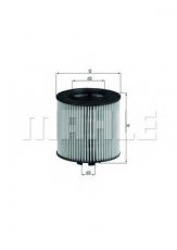 Купити OX 341D MAHLE Масляний фільтр (фильтр-патрон) Ауді А3 (1.4 TFSI, 1.6 FSI)