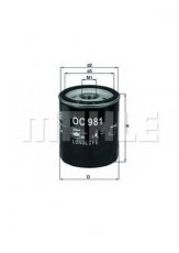 Купить OC 981 MAHLE Масляный фильтр (накручиваемый) Фелиция (1.3, 1.3 LX, 1.3 LXI)