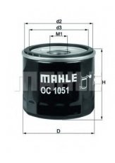 Купить OC 1051 MAHLE Масляный фильтр (накручиваемый) B-Max (1.4, 1.4 LPG, 1.6 Ti)