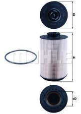 Паливний фільтр KX 230D MAHLE – (фильтр-патрон) фото 1