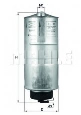 Купити KL 39 MAHLE Паливний фільтр (прямоточний) Ауді 80 (1.6 D, 1.6 TD)
