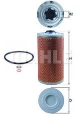 Масляний фільтр OX 39D MAHLE – (фильтр-патрон) фото 1