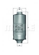 Купить KL 59 MAHLE Топливный фильтр (прямоточный)