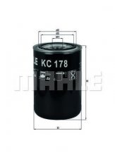 Паливний фільтр KC 178 MAHLE – (накручуваний) фото 1