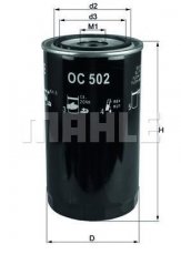Масляний фільтр OC 502 MAHLE – (накручуваний) фото 1