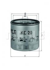 Паливний фільтр KC 20 MAHLE – (накручуваний) фото 1