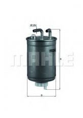 Купить KL 99 MAHLE Топливный фильтр (прямоточный) Фиеста (3, 4) (1.8 D, 1.8 TD, D 1.8)