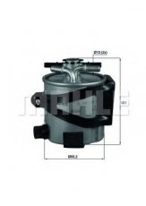 Купить KLH 44/17 MAHLE Топливный фильтр (прямоточный) Megane 2 2.0 dCi