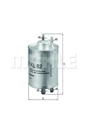 Купить KL 82 MAHLE Топливный фильтр  GL-CLASS ГЛК 300 4-matic