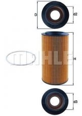 Масляний фільтр OX 561D MAHLE – (фильтр-патрон) фото 1