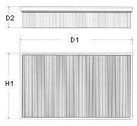Купити U632/606 CHAMPION Повітряний фільтр  Мондео (1, 2) (1.6, 1.8, 2.0)