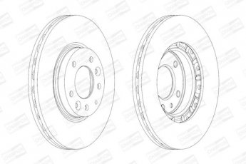 Купить 562633CH CHAMPION Тормозные диски Mazda 6 GH (1.8, 2.0, 2.2, 2.5)