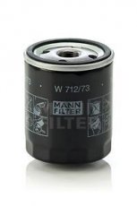 Купить W 712/73 MANN-FILTER Масляный фильтр  Мазда 3 (БК, БЛ) (2.0, 2.3)