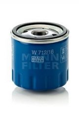 Купити W 712/16 MANN-FILTER Масляний фільтр  Punto (1.2 60, 1.8 130 HGT)
