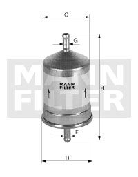 Купити WK 66/1 MANN-FILTER Паливний фільтр 