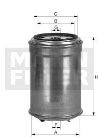 Купити WK 842/1 MANN-FILTER Паливний фільтр  Рекорд (2.0, 2.1, 2.3)