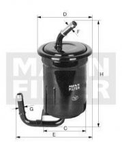 Купити WK 614/13 MANN-FILTER Паливний фільтр  Мазда 626 (2.0, 2.2)