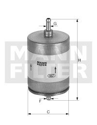 Купить WK 504 MANN-FILTER Топливный фильтр 