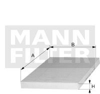 Купити CU 2344 MANN-FILTER Салонний фільтр  Albea