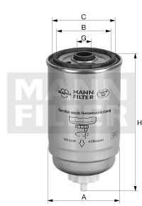 Купити WK 842/22 MANN-FILTER Паливний фільтр  Marea