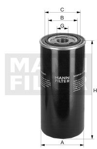 Масляный фильтр W 12 250 MANN-FILTER –  фото 1
