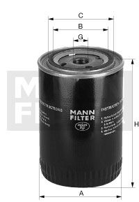 Купити WA 923/5 MANN-FILTER - Фільтр масляний Mann