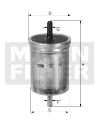 Купити WK 68 MANN-FILTER Паливний фільтр CR-V